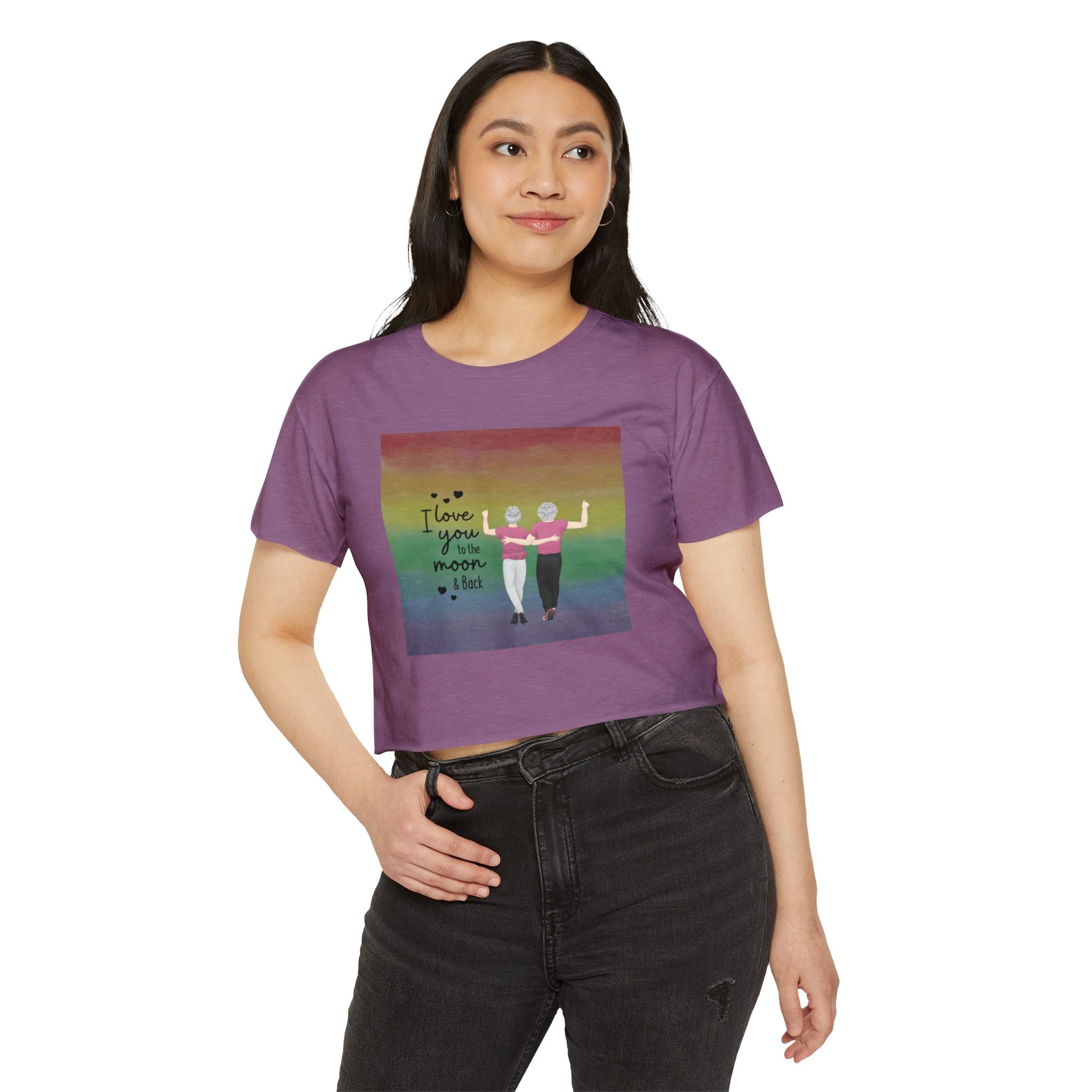 I love you to the Moon and Back | Women's Festival Crop Top
